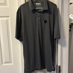 Men's Black Polo Shirt with CLEMSON Logo